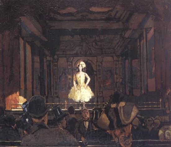 Walter Sickert Gatti's Hungerford Palace of Varieties:Second Turn of Katie Lawrence France oil painting art